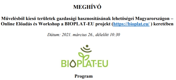 Second Hungarian stakeholder working group meeting to be organised online on 26 March 2021